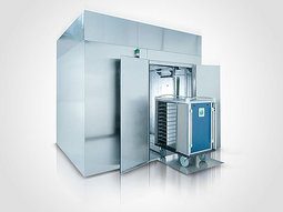 Tray trolley washing machines