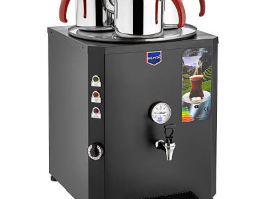 Remta DE10 Jumbo Tea Maker, 3 Teapots, 40 Lt, Electric