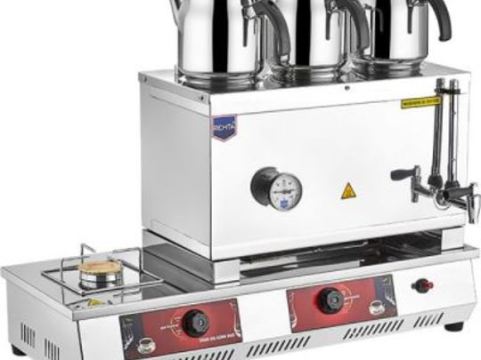 Remta N13 Tea Boiler, with Three Teapots, 33 Lt, with Lpg